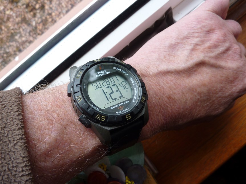Timex Expedition Vibration Alarm model.