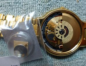 Note how the original capacitor "appears" smaller than the replacement.