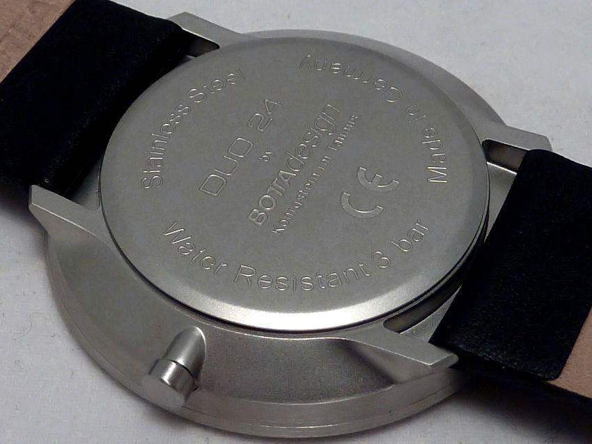 Clean press fit stainless back