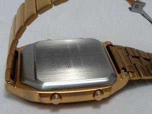 Neat base metal back & push button controls