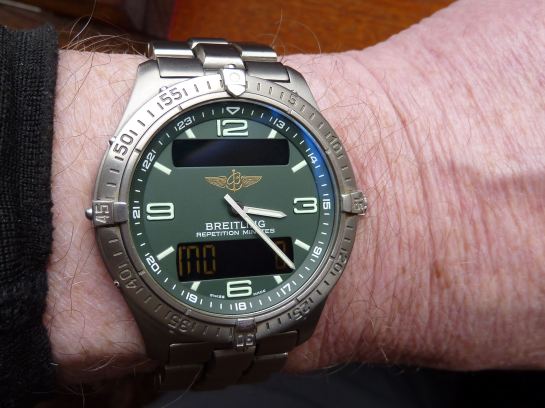 On the wrist - perfect. After 15 years it needs a clean!!