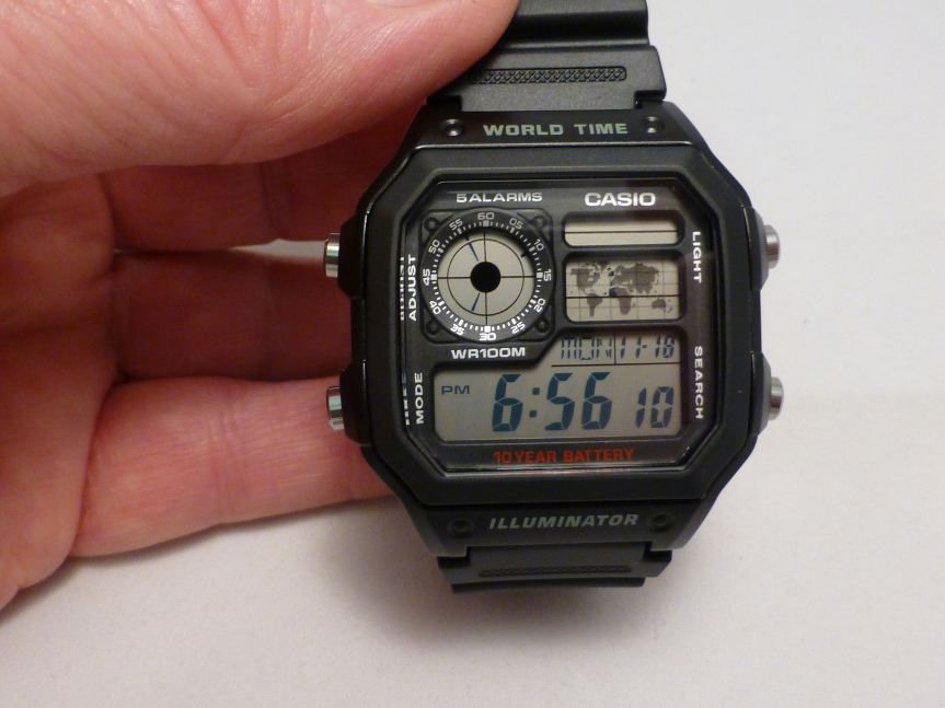 Brilliant Casio World Timer Alarm Watch AE-1200WH-1AVEF