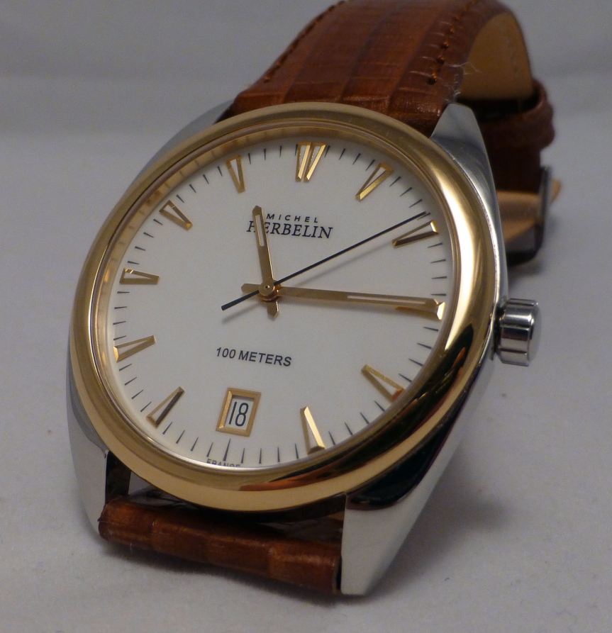 Michel Herbelin Classic Swiss ETA quartz, sapphire crystal, 100m WR.