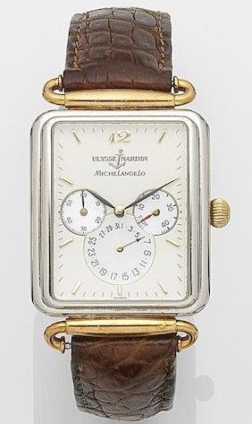 Ulysse Nardin. stainless steel auto calendar. Model Michelangelo, 1990 