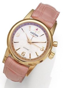 Vulcain Ladies Alarm in 18ct Rose Gold.