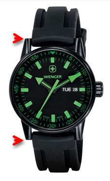 Lug to lug dimension - approximately 3mm total larger than diameter.