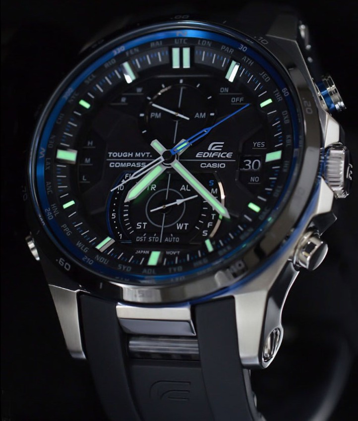 EQW-A1200B-1AJF Japan domestic version - RC, Solar, World Time, Digital Compass etc.
