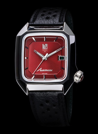 March AM2 in burgandy Automatic.  The individuals watch.