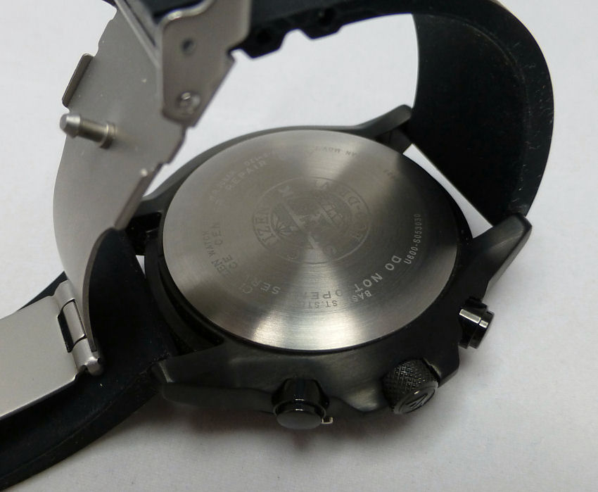 Clean Stainless Steel back shows off sleek case design.