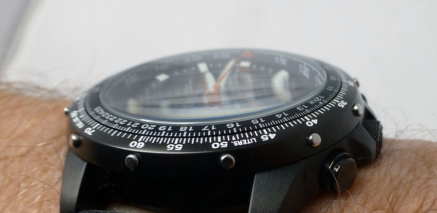 Classic Citizen Skyhawk - note the domed crystal and bezel