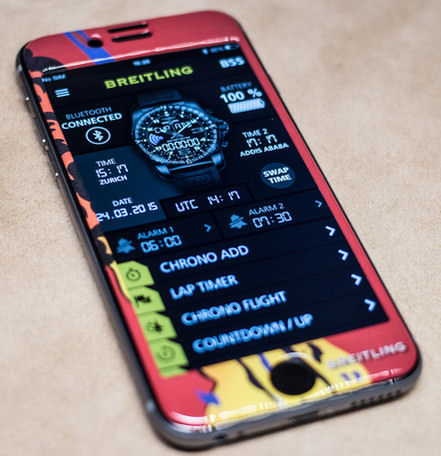 The Breitling App - almost a monitor for the watch dial.