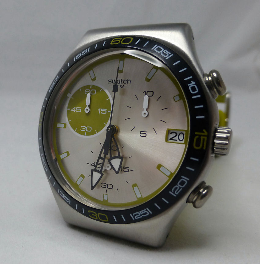 Swatch Green Wink YCS565 from the Irony series