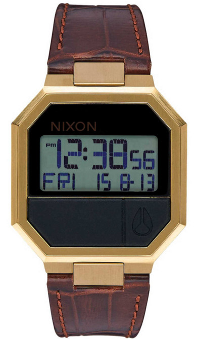 Nixon Re-Run Leather watch