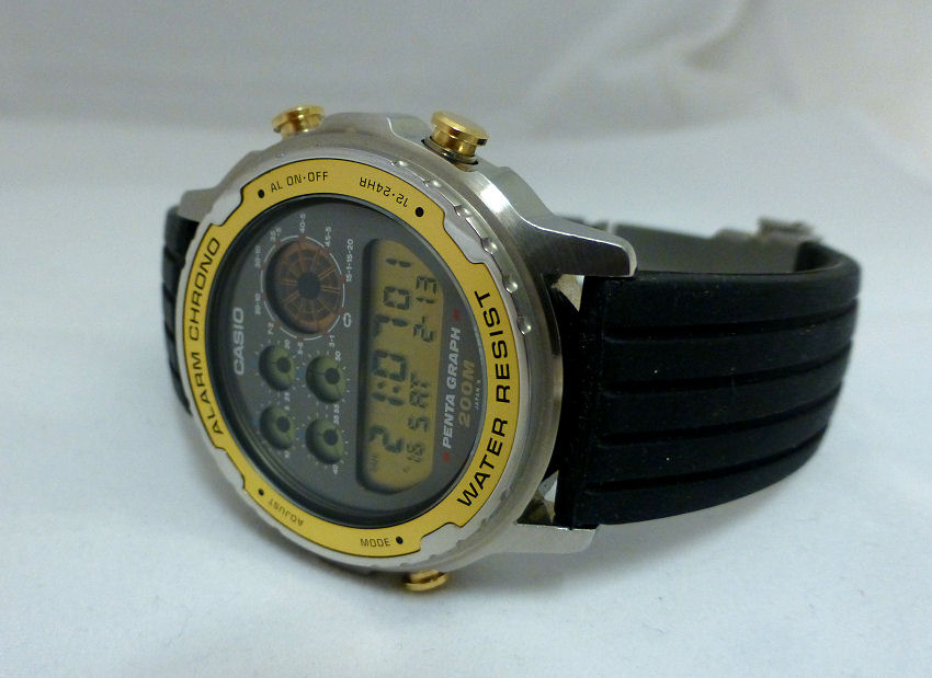 Casio DW7200 PentaGraph from 1989 - Japan made referee timer.