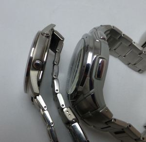 Both have Module 5161, but the 170 is very slim and is all Titanium (no resin).