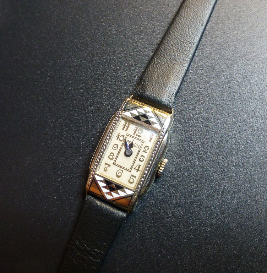 Ladies 1929 vintage Gruen 14ct White Gold Filled - Auction find.